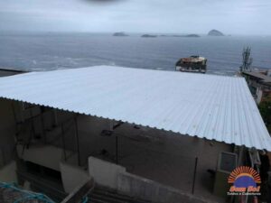 Reforma de cobertura para terraço e estrutura metálica