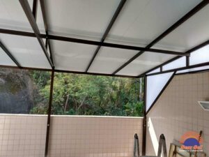 Instalação de Toldo Fixo estrutura em alumínio bronze - Jacarepaguá