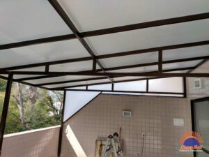 Instalação de Toldo Fixo estrutura em alumínio bronze - Jacarepaguá